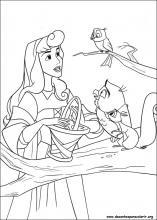 A bela adormecida princesa Aurora da disney desenho animado #pintar #p