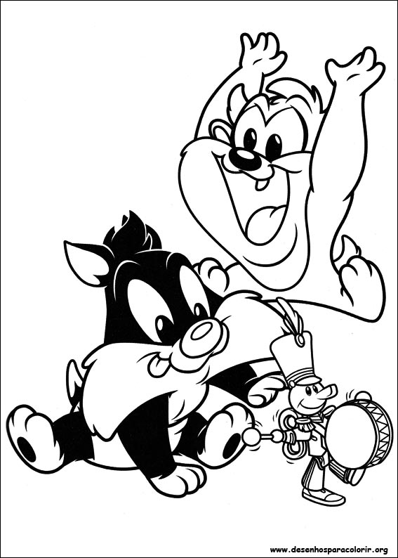 desenhos do baby looney tunes para colorir