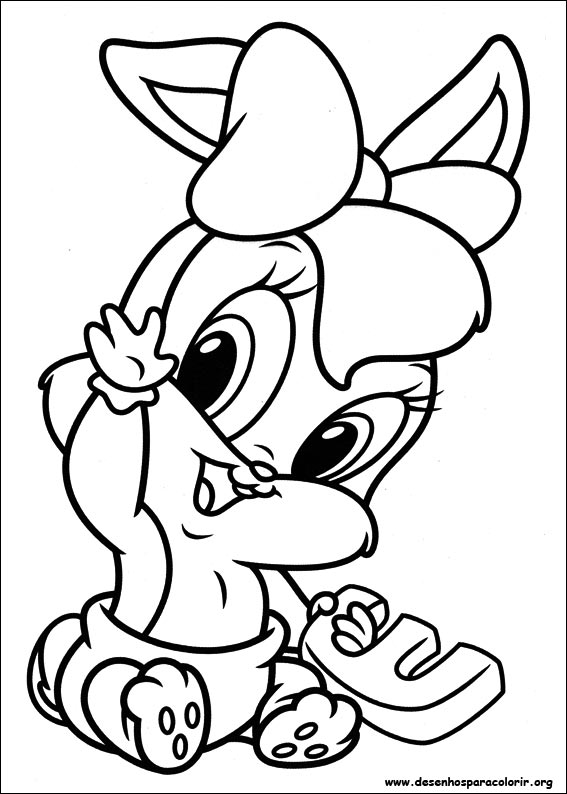 desenhos do baby looney tunes para colorir