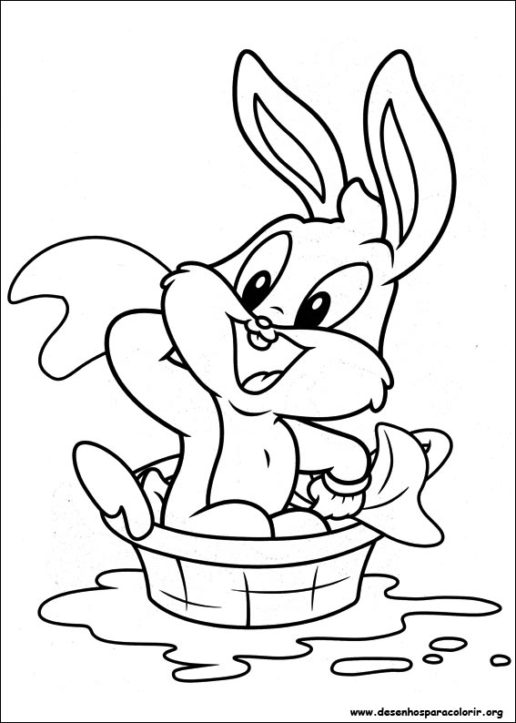 baby looney tunes para colorir