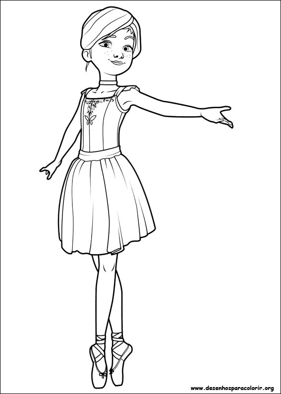 Desenhos de Bailarina Para Colorir e Imprimir - Pintar Grátis Online