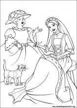 Desenhos Para Pintar e Colorir Barbie Princesa - Imprimir Desenho 024