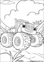 🌈 Blaze Monster Desenho Para Colorir  Blaze Monster Coloring Pages 