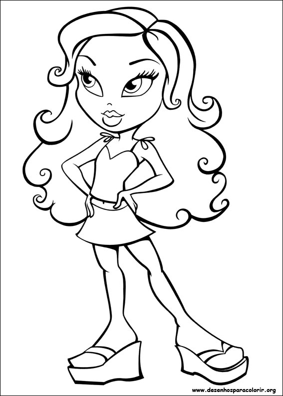 bratz and boots coloring pages - photo #4