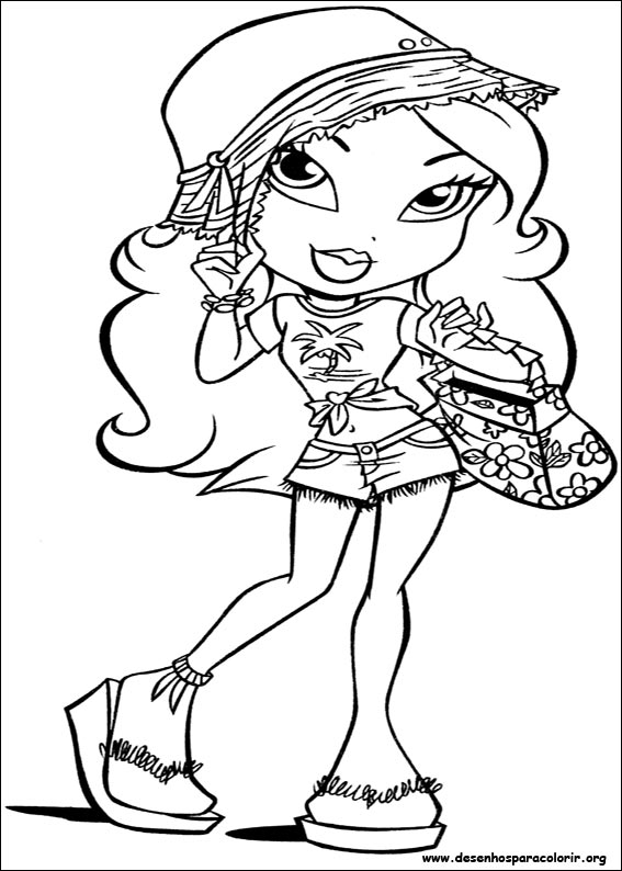 Desenhos para colorir, desenhar e pintar : Desenhos da princesa bratz para  colorir