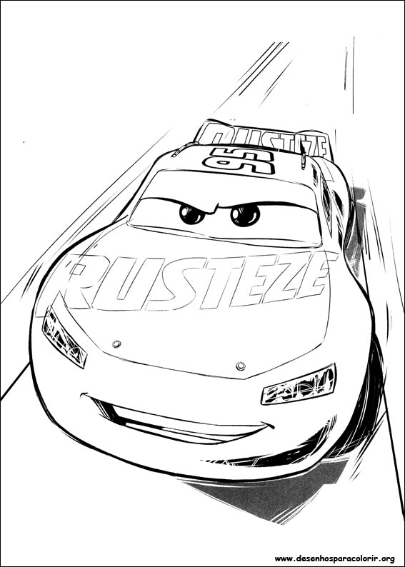 Desenhos para colorir de carros 3: jackson storm 