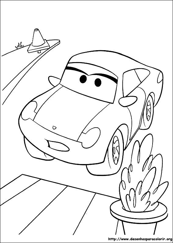 Desenhos de Carros para colorir, jogos de pintar e imprimir