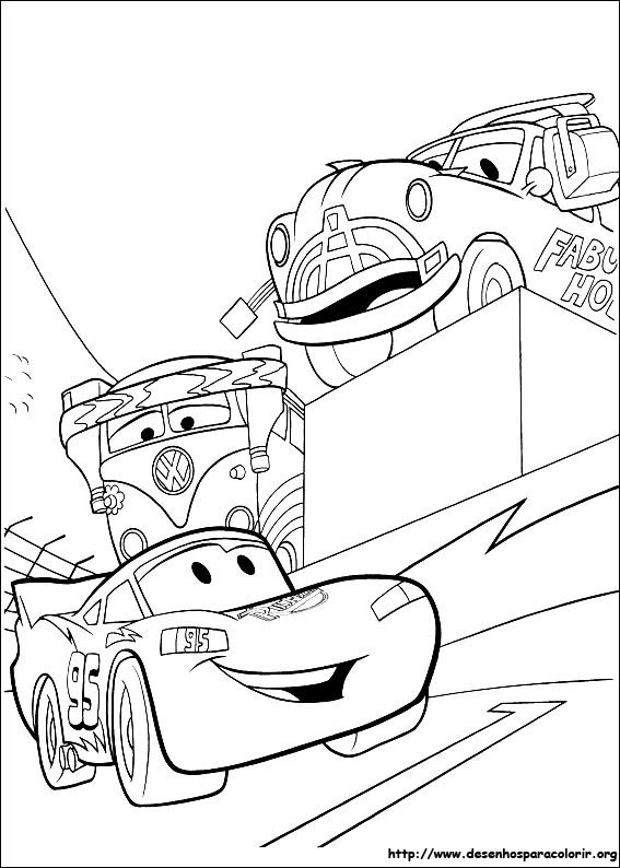 Desenhos para colorir carros de papelão