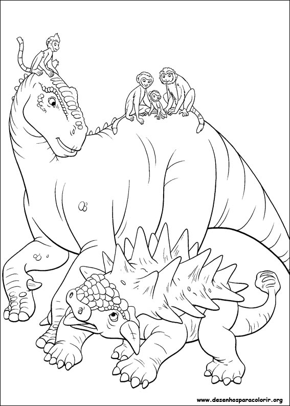 desenho de dinossauro para colorir 17673987 Vetor no Vecteezy