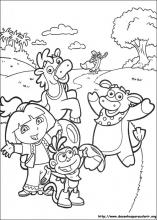 desenhos do dora a aventureira para colorir