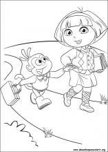 Desenho de Dora Aventureira médica para colorir - Tudodesenhos