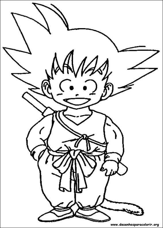 Desenhos de Dragon Ball Z para Colorir e Pintar