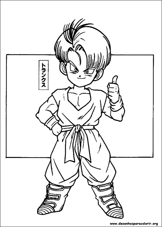 Desenhos Para Colorir :: Dragon Ball Z, GT e AF