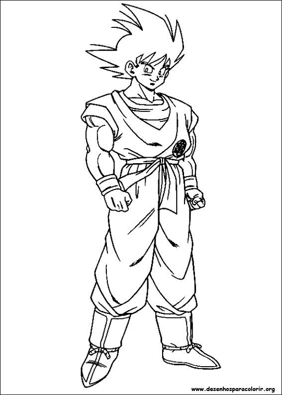 Desenhos do Dragon Ball Z para colorir