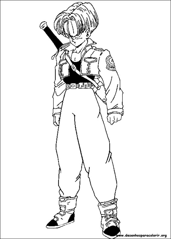 Mergulhe nos mistérios de Dragon Ball Z para Colorir! e Imprimir - Pintar  Grátis Online