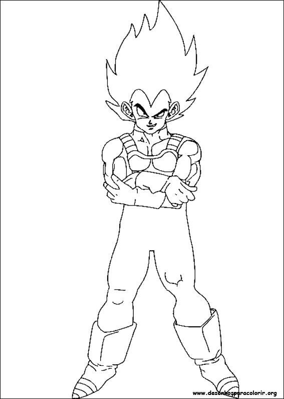 BAÚ DA WEB: Desenhos de Dragon Ball Z para colorir, pintar, imprimir  DRAGON-BALL-Z