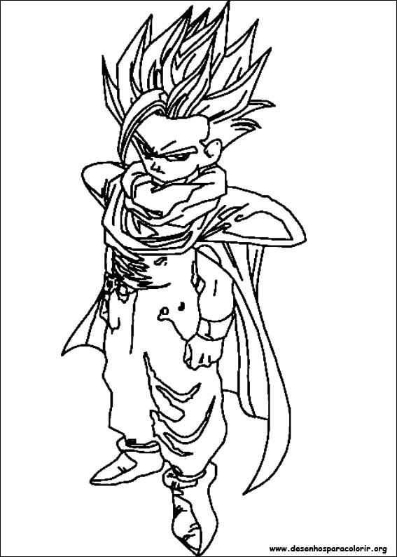 BAÚ DA WEB: Desenhos de Dragon Ball Z para colorir, pintar, imprimir DRAGON- BALL-Z
