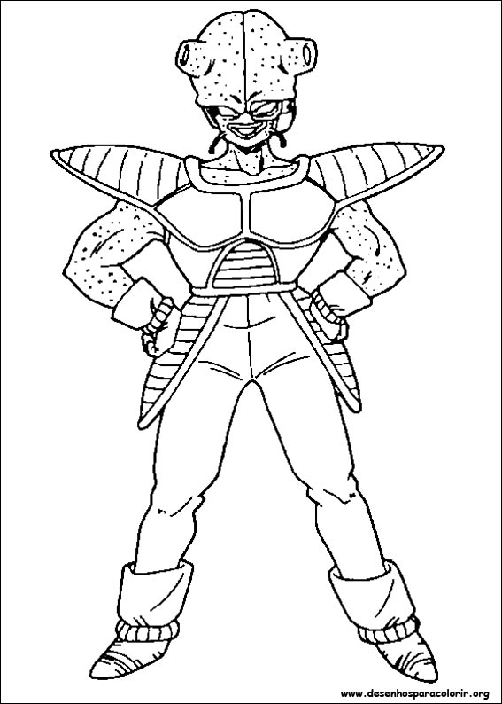 Desenhos de Vegeta Dragon Ball Z para Colorir e Imprimir