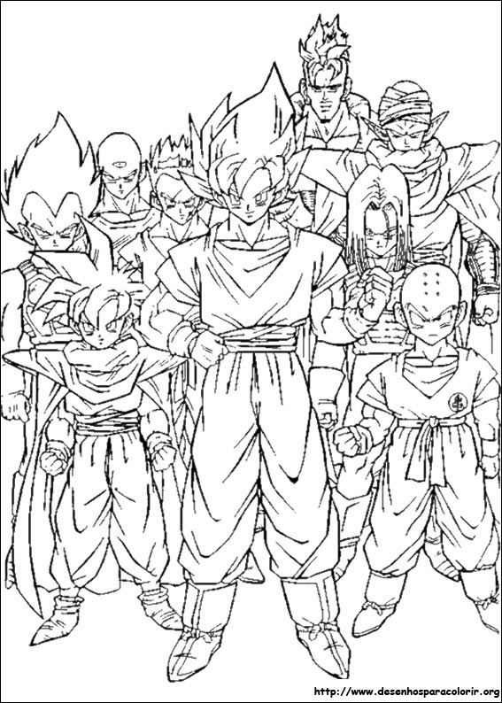 Página Dragon Ball Z #38515 (desenhos animados) para colorir