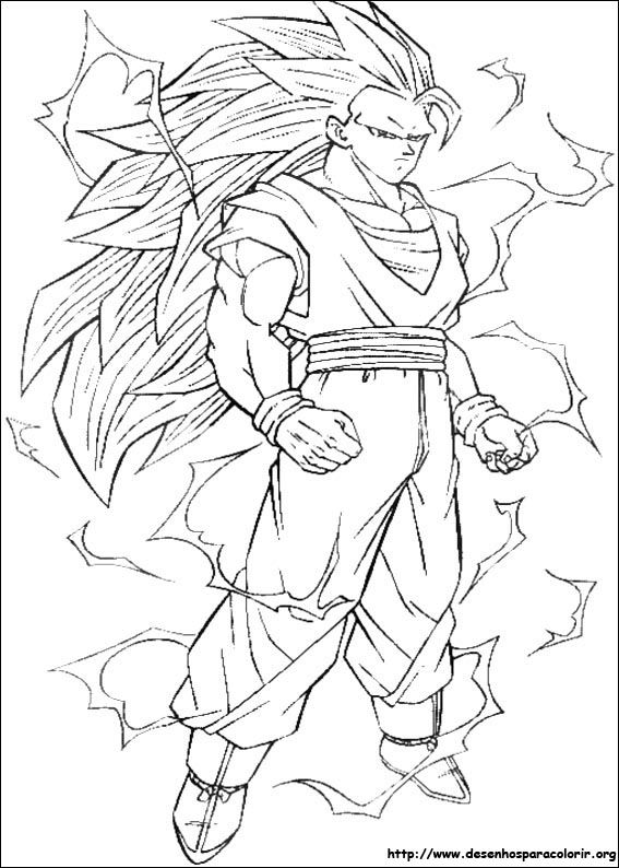 BAÚ DA WEB: Desenhos de Dragon Ball Z para colorir, pintar, imprimir  DRAGON-BALL-Z