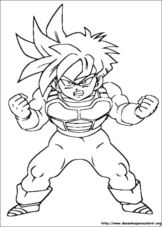 Desenho de DBZ para colorir  Desenhos para colorir e imprimir gratis