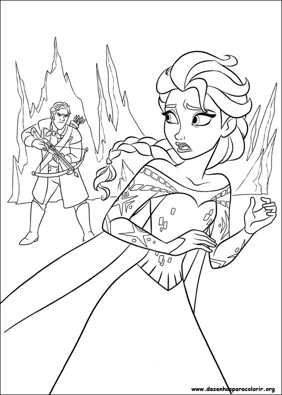 Desenhos do Frozen para colorir