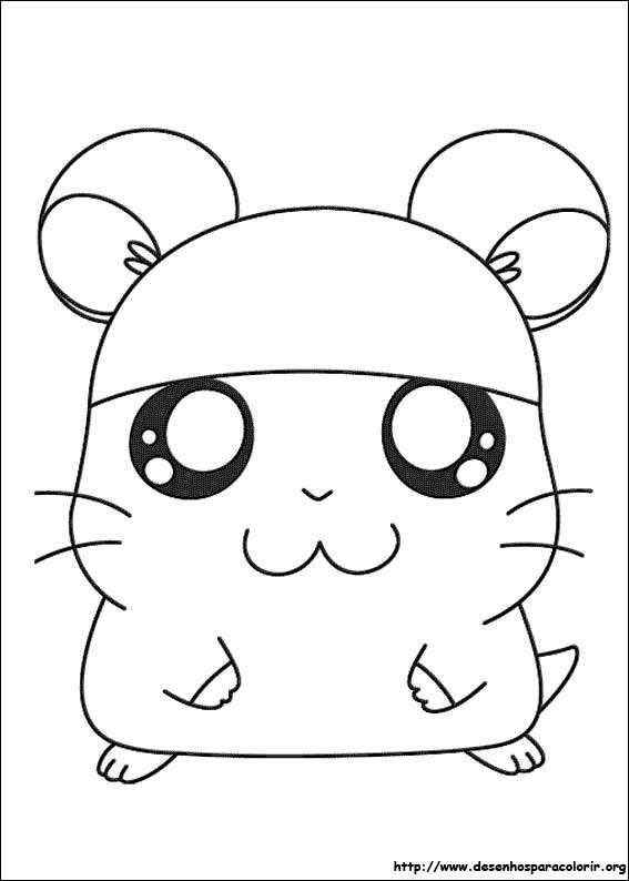 BAÚ DA WEB: Hamtaro desenhos e riscos para colorir, pintar