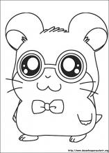 BAÚ DA WEB: Hamtaro desenhos e riscos para colorir, pintar