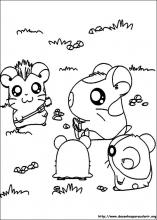 BAÚ DA WEB: Hamtaro desenhos e riscos para colorir, pintar