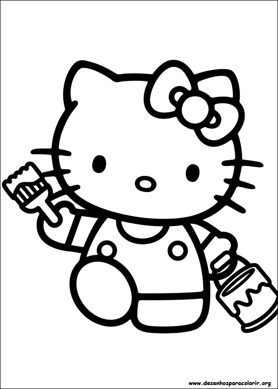 Hello Kitty Coloring Pages You Can Print : Hello kitty para colorir Hello Kitty Coloring Pages You Can Print : Hello kitty para colorir