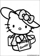 93 Hello Kitty para colorir