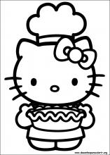 ▷ Desenhos de Hello Kitty para colorir