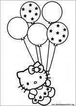 Desenho de Hello Kitty na escola para colorir - Tudodesenhos