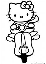 Desenhos da Hello Kitty para colorir - Dentro da História