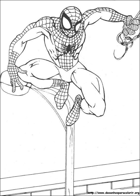 Desenhos do Homem-Aranha para colorir