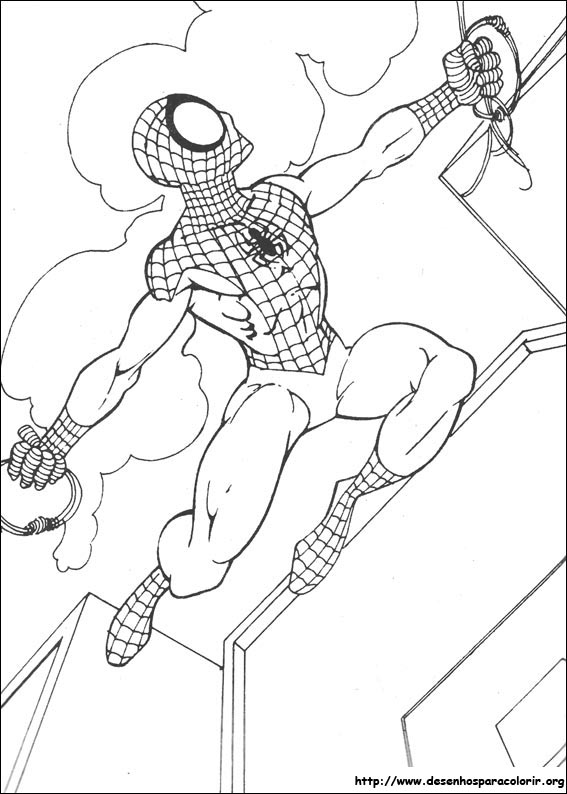 Kit 100 Desenhos Para Pintar E Colorir Homem Aranha Spiderman - Folha A4 !  2 Por Folha! - #0260