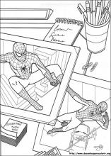 Kit 100 Desenhos Para Pintar E Colorir Homem Aranha Spiderman - Folha A4 !  2 Por Folha! - #0260