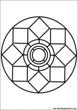 Desenhos Para Pintar e Colorir Mandalas - Imprimir Desenho 036