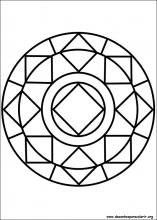 Mandala para colorir página