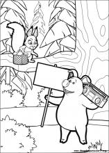 60 Folhas Desenho Pra Colorir Pintar Masha E O Urso