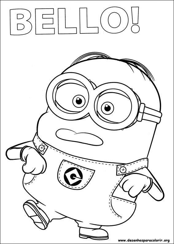 Desenhos para Pintar e Imprimir: Desenhos para colorir dos Minions