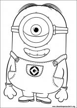 Desenho do minions, como desenhar e colorir 