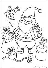 Desenhos de Natal para colorir e coloridos