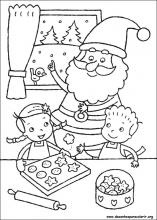 Cena de Familia Reunida no Natal para Colorir - Desenhos para Pintar -  Brinquedos de Papel