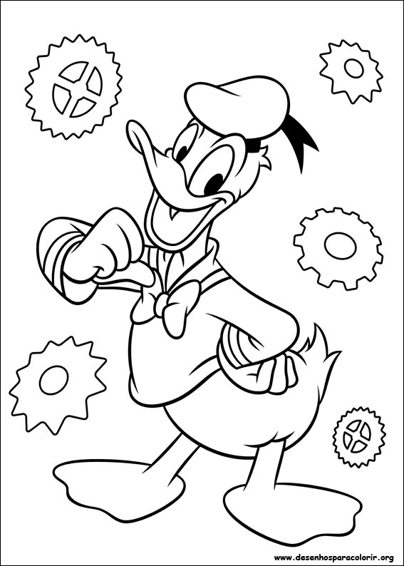 Desenhos para Imprimir Disney - Colorir o Donald - Desenhos para Imprimir