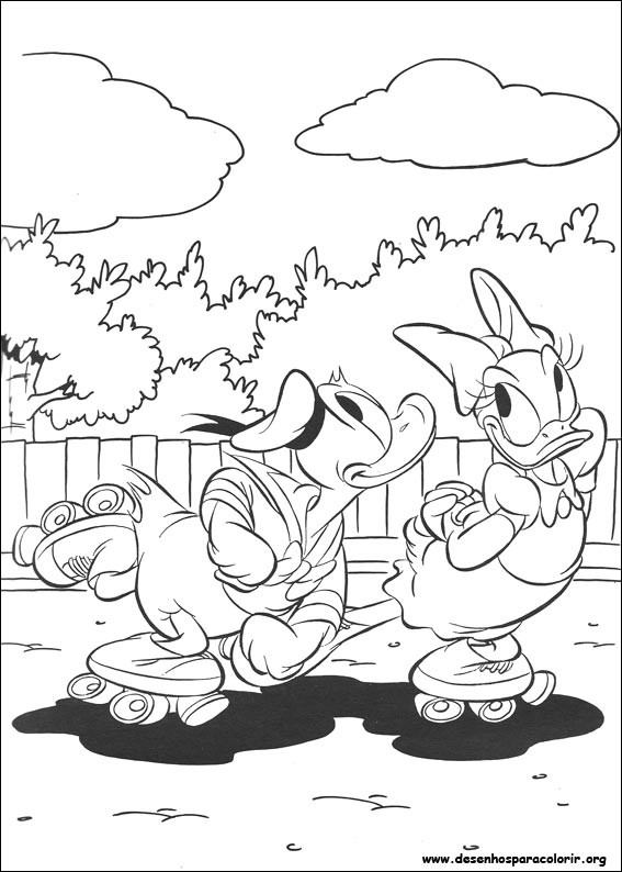 desenhos do pato donald para colorir