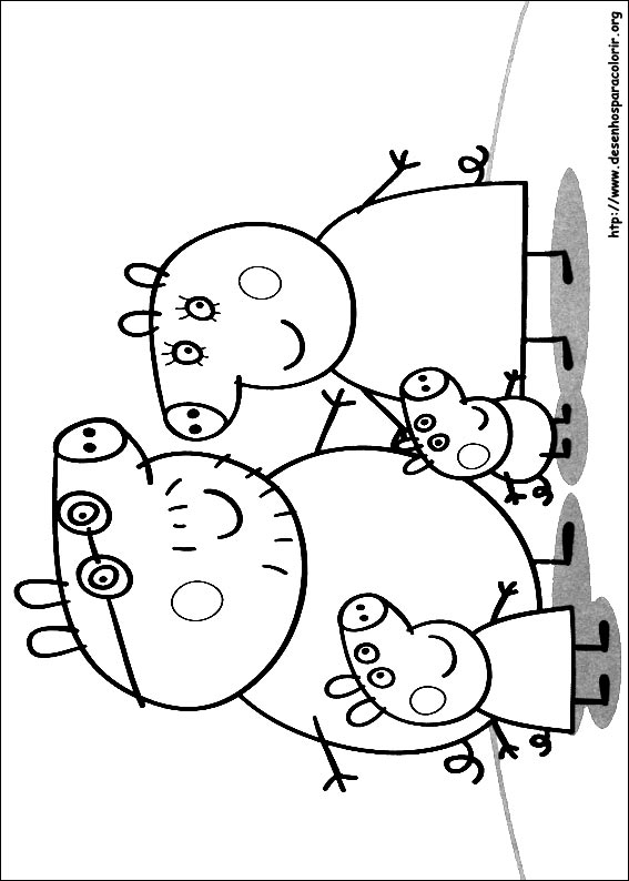 Desenhos de Peppa Pig - A Porquinha Peppa para colorir, jogos de pintar e  imprimir