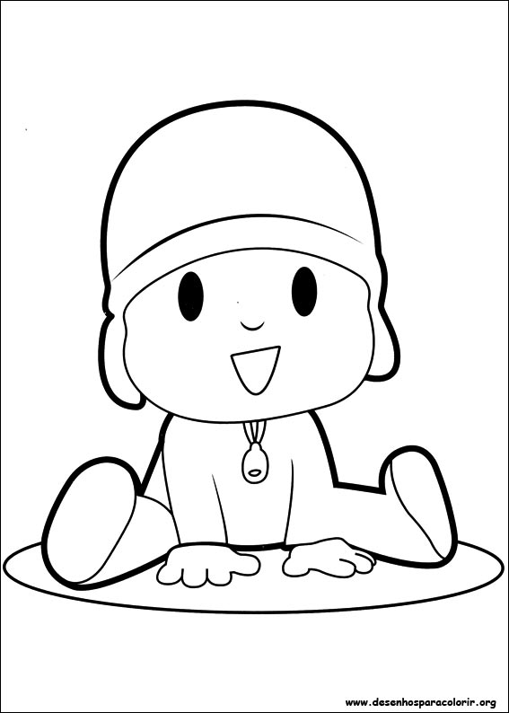 Imprimir para colorir e pintar o desenho Pocoyo - 2124