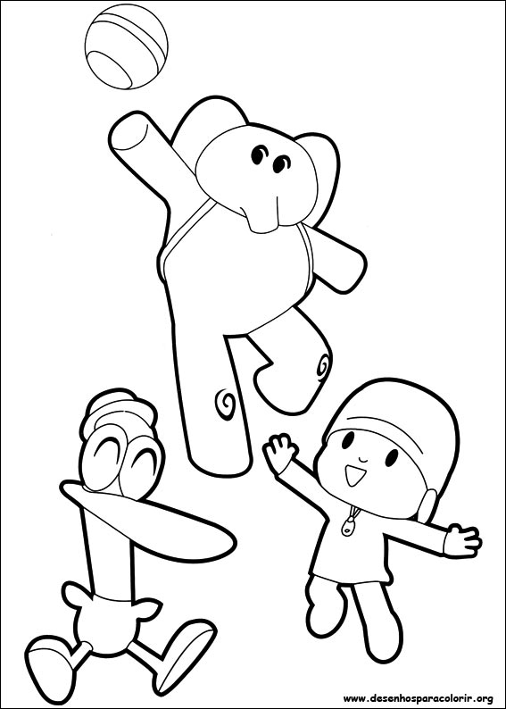 Desenhos Para Pintar e Colorir Pocoyo - Imprimir Desenho 007