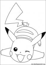 Pokemon Desenhos para pintar colorir e imprimir do Pikachu